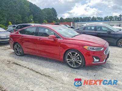 Czwarte zdjęcie samochodu z boku: 2019 FORD FUSION TITANIUM VIN:3FA6P0D92KR153180 - miniatura