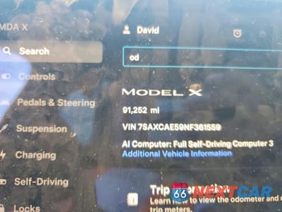 Zdjęcie 9 z 13 samochodu: 2022 TESLA MODEL X VIN:7SAXCAE59NF361559 - miniatura
