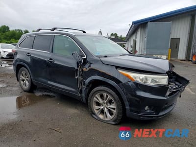 Czwarte zdjęcie samochodu z boku: 2014 TOYOTA HIGHLANDER XLE VIN:5TDJKRFH4ES012639 - miniatura