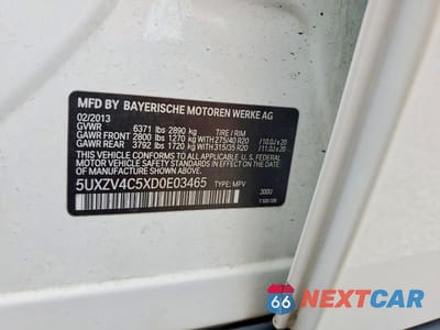 Zdjęcie 13 z 13 samochodu: 2013 BMW X5 XDRIVE35I VIN:5UXZV4C5XD0E03465 - miniatura