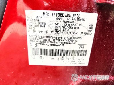 Zdjęcie 13 z 13 samochodu: 2013 FORD EDGE LIMITED VIN:2FMDK4KC1DBA75512 - miniatura