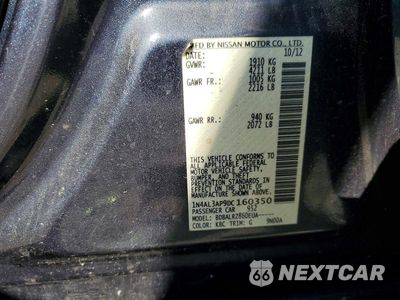 Zdjęcie 12 z 12 samochodu: 2013 NISSAN ALTIMA 2.5 VIN:1N4AL3AP9DC160350 - miniatura