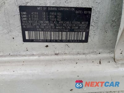 Zdjęcie 12 z 12 samochodu: 2019 SUBARU IMPREZA VIN:4S3GTAC68K3729442 - miniatura