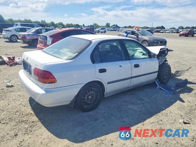 Trzecie zdjęcie samochodu z tyłu: 1997 HONDA CIVIC DX VIN:1HGEJ6622VL033300 - miniatura