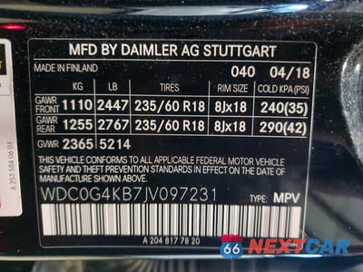 Zdjęcie 13 z 13 samochodu: 2018 MERCEDES-BENZ GLC 300 4MATIC VIN:WDC0G4KB7JV097231 - miniatura