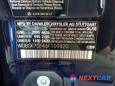 Zdjęcie 12 z 12 samochodu: 2006 MERCEDES-BENZ SL 500 VIN:WDBSK75F46F109820 - miniatura