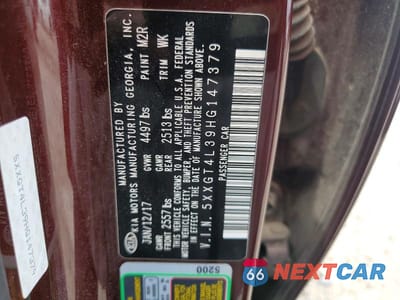 Zdjęcie 12 z 12 samochodu: 2017 KIA OPTIMA LX VIN:5XXGT4L39HG147379 - miniatura
