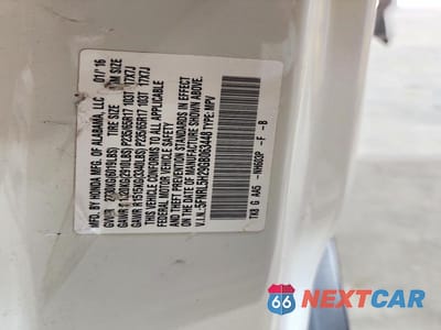 Zdjęcie 13 z 13 samochodu: 2016 HONDA ODYSSEY LX VIN:5FNRL5H29GB063448 - miniatura