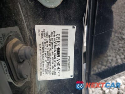 Zdjęcie 12 z 12 samochodu: 2009 HONDA CIVIC EXL VIN:2HGFA16999H501613 - miniatura
