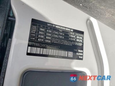 Zdjęcie 13 z 13 samochodu: 2025 MERCEDES BENZ SPRINTER 2500 DELIVERY VAN VIN:W1Y4KCHY3ST216817 - miniatura