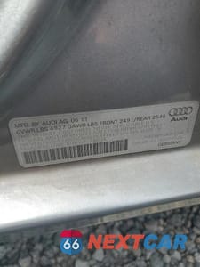 Zdjęcie 12 z 12 samochodu: 2011 AUDI A4 PREMIUM VIN:WAUBFAFL7BN054526 - miniatura