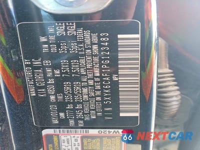 Zdjęcie 13 z 13 samochodu: 2023 KIA SPORTAGE X LINE VIN:5XYK6CAF1PG123483 - miniatura