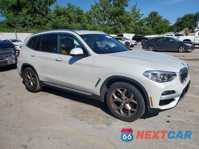 Czwarte zdjęcie samochodu z boku: 2021 BMW X3 XDRIVE30I VIN:5UXTY5C03M9H92341 - miniatura