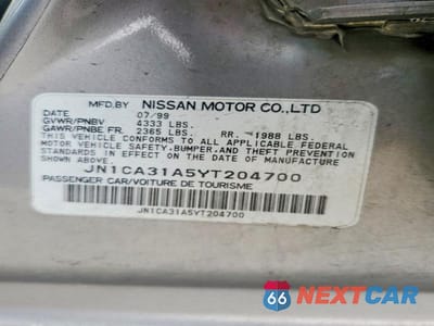 Zdjęcie 12 z 12 samochodu: 2000 NISSAN MAXIMA GXE VIN:JN1CA31A5YT204700 - miniatura