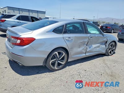 Trzecie zdjęcie samochodu z tyłu: 2019 HONDA ACCORD SPORT VIN:1HGCV1F38KA160888 - miniatura