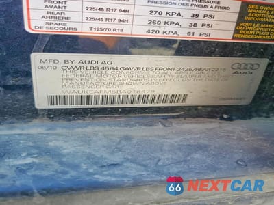 Zdjęcie 12 z 12 samochodu: 2011 AUDI A3 PREMIUM PLUS VIN:WAUKEAFM5BA018479 - miniatura