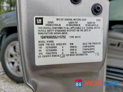 Zdjęcie 13 z 13 samochodu: 2006 GMC YUKON XL DENALI VIN:1GKFK66U56J115752 - miniatura