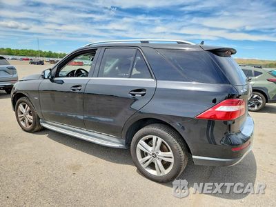 Drugie zdjęcie samochodu z przodu: 2012 MERCEDES-BENZ ML 350 4MATIC VIN:4JGDA5HB9CA009839 - miniatura