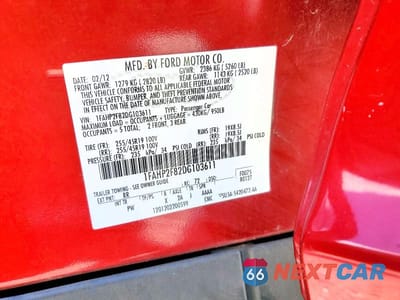Zdjęcie 12 z 12 samochodu: 2013 FORD TAURUS LIMITED VIN:1FAHP2F82DG103611 - miniatura