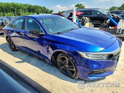 Czwarte zdjęcie samochodu z boku: 2018 HONDA ACCORD SPORT VIN:1HGCV1F39JA140793 - miniatura