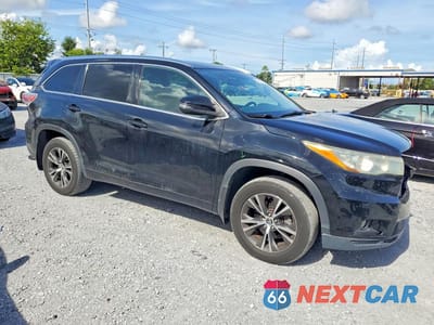 Czwarte zdjęcie samochodu z boku: 2016 TOYOTA HIGHLANDER XLE VIN:5TDJKRFH8GS276997 - miniatura