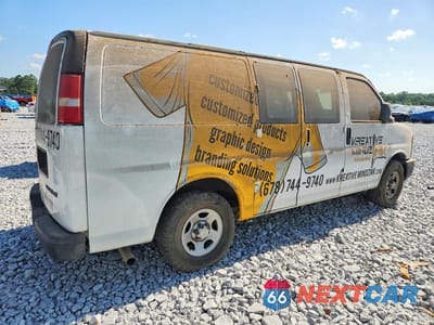 Trzecie zdjęcie samochodu z tyłu: 2006 CHEVROLET EXPRESS 1500 DELIVERY VAN VIN:1GCFG15TX61168522 - miniatura