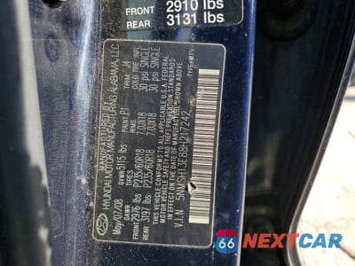 Zdjęcie 13 z 13 samochodu: 2008 HYUNDAI SANTA FE SE VIN:5NMSH13E88H217242 - miniatura
