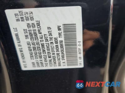 Zdjęcie 13 z 13 samochodu: 2020 HONDA ODYSSEY EX VIN:5FNRL6H5XLB069768 - miniatura