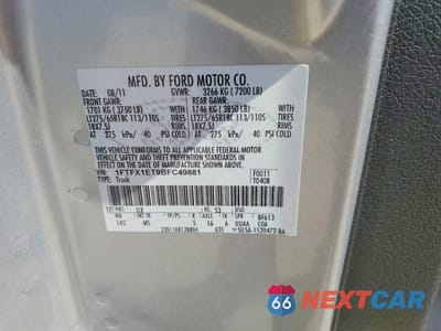 Zdjęcie 12 z 12 samochodu: 2011 FORD F150 SUPER CAB VIN:1FTFX1ET9BFC49881 - miniatura