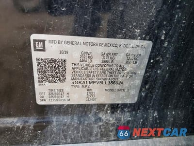 Zdjęcie 13 z 13 samochodu: 2020 GMC TERRAIN SLE VIN:3GKALMEV5LL186024 - miniatura