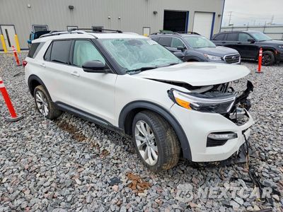 Czwarte zdjęcie samochodu z boku: 2022 FORD EXPLORER PLATINUM VIN:1FM5K8HW2NNA02619 - miniatura