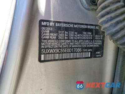 Zdjęcie 13 z 13 samochodu: 2014 BMW X3 XDRIVE28I VIN:5UXWX9C55E0D17086 - miniatura
