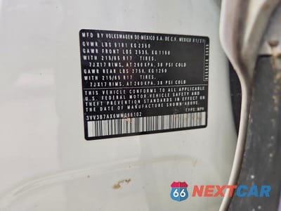 Zdjęcie 13 z 13 samochodu: 2021 VOLKSWAGEN TIGUAN SE VIN:3VV3B7AX6MM066102 - miniatura
