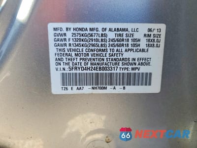 Zdjęcie 13 z 13 samochodu: 2014 ACURA MDX VIN:5FRYD4H24EB003317 - miniatura