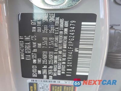 Zdjęcie 13 z 13 samochodu: 2023 KIA SORENTO EX VIN:5XYRH4LFXPG249479 - miniatura