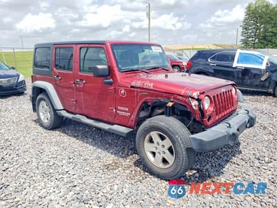 Czwarte zdjęcie samochodu z boku: 2012 JEEP WRANGLER UNLIMITED SPORT VIN:1C4BJWDG8CL141532 - miniatura