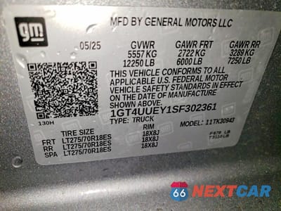 Zdjęcie 12 z 12 samochodu: 2025 GMC SIERRA K3500 SLT VIN:1GT4UUEY1SF302361 - miniatura