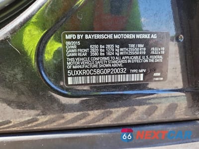 Zdjęcie 13 z 13 samochodu: 2016 BMW X5 XDRIVE35I VIN:5UXKR0C58G0P20032 - miniatura