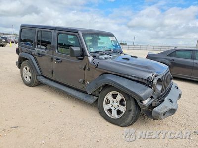 Czwarte zdjęcie samochodu z boku: 2020 JEEP WRANGLER UNLIMITED SPORT VIN:1C4HJXDNXLW122929 - miniatura