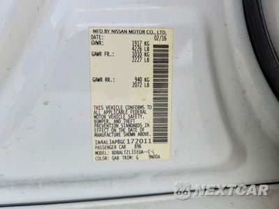 Zdjęcie 13 z 13 samochodu: 2016 NISSAN ALTIMA 2.5 SL VIN:1N4AL3AP8GC172011 - miniatura