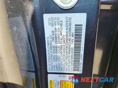 Zdjęcie 13 z 13 samochodu: 2024 HONDA CR-V SPORT-L VIN:5J6RS6H89RL029355 - miniatura