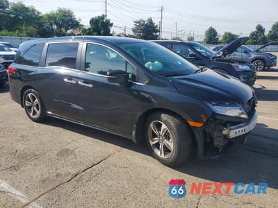 Czwarte zdjęcie samochodu z boku: 2019 HONDA ODYSSEY TOURING VIN:5FNRL6H83KB097968 - miniatura
