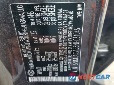 Zdjęcie 13 z 13 samochodu: 2022 HYUNDAI TUCSON SE VIN:5NMJACAE8NH034045 - miniatura