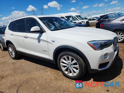 Czwarte zdjęcie samochodu z boku: 2017 BMW X3 XDRIVE28I VIN:5UXWX9C35H0T21901 - miniatura