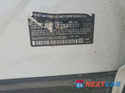 Zdjęcie 13 z 13 samochodu: 2019 BMW X3 VIN:5UXTR7C5XKLR48389 - miniatura
