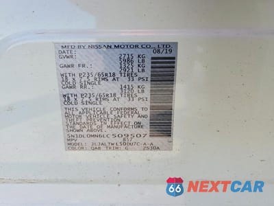 Zdjęcie 14 z 14 samochodu: 2020 INFINITI QX60 LUXE VIN:5N1DL0MN6LC509507 - miniatura