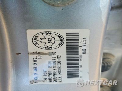 Zdjęcie 12 z 12 samochodu: 2013 HONDA ACCORD SEDAN EX W/CO VIN:1HGCR2F3XDA807739 - miniatura
