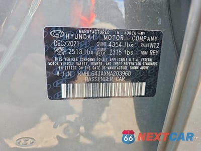 Zdjęcie 13 z 13 samochodu: 2022 HYUNDAI SONATA SEL VIN:KMHL64JAXNA203968 - miniatura