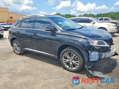 Czwarte zdjęcie samochodu z boku: 2014 LEXUS RX 450H VIN:JTJZB1BA5E2413666 - miniatura