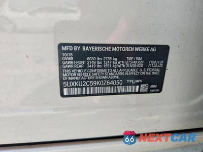 Zdjęcie 13 z 13 samochodu: 2019 BMW X6 XDRIVE35I VIN:5UXKU2C59K0Z64050 - miniatura